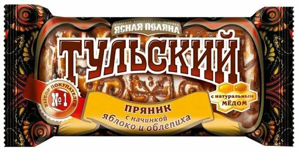 Пряник Тульский с начинкой яблоко облепиха 140g
