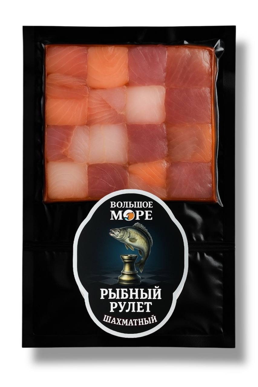 Рыбный рулет шахматный Большое море 200g