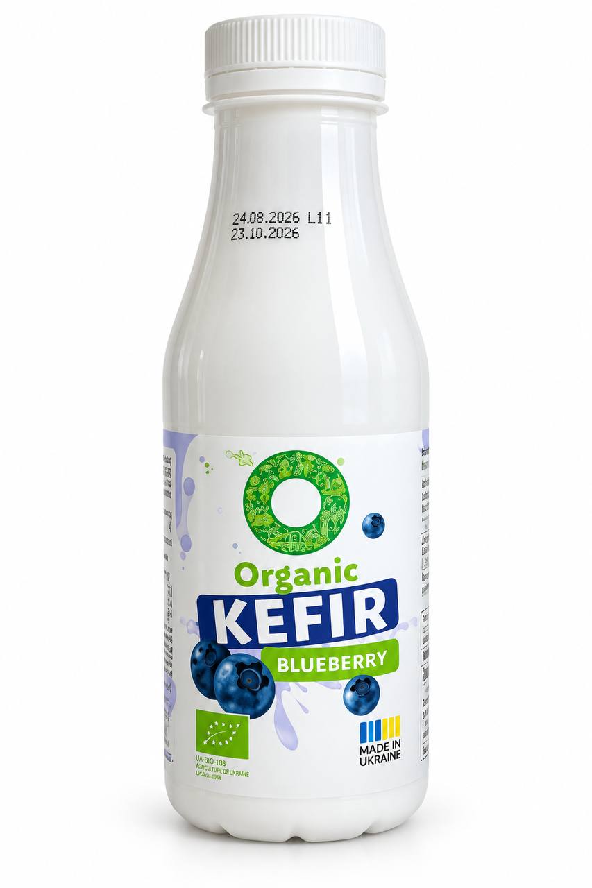 Органический кефир с черникой 2,5% Organic Milk 280g