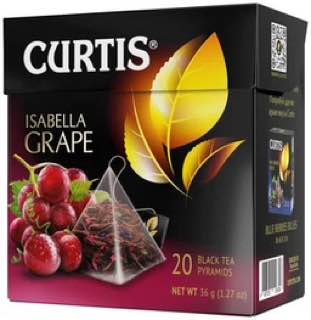 Чай черный Curtis Isabella Grape в пирамидках