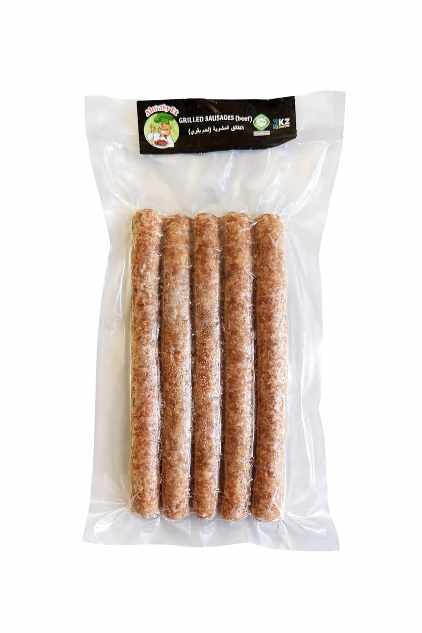 Колбаски говяжьи гриль (замороженные) Almaty Et 500g