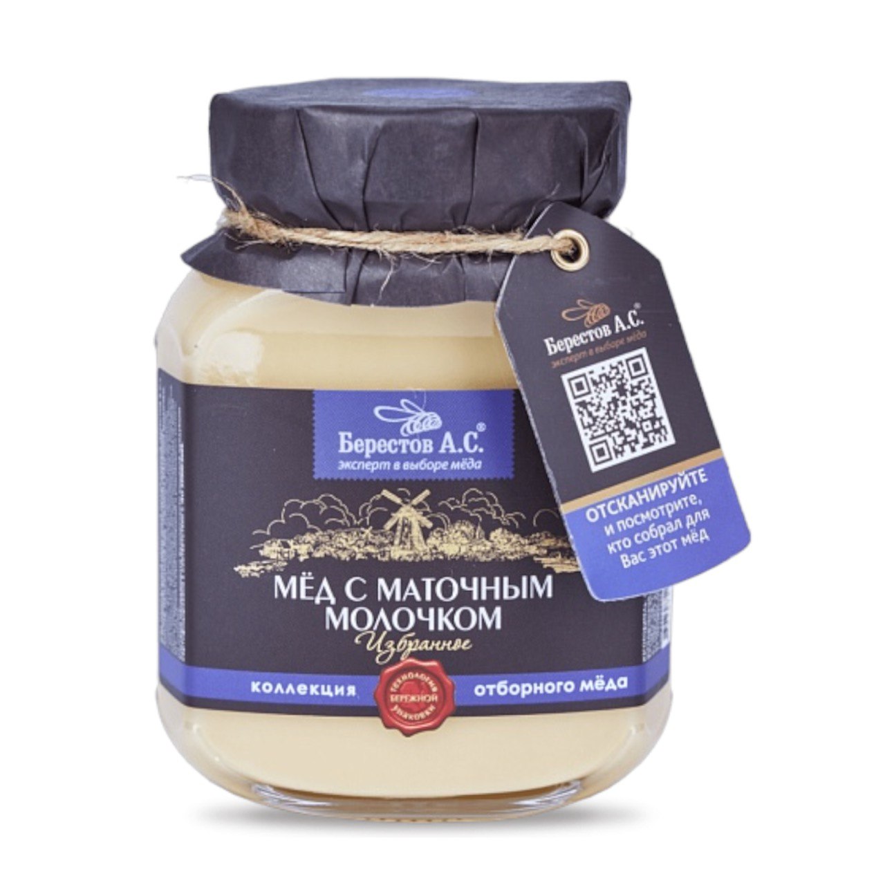 Мёд с маточным молочком «Берестов А.С.» 500g