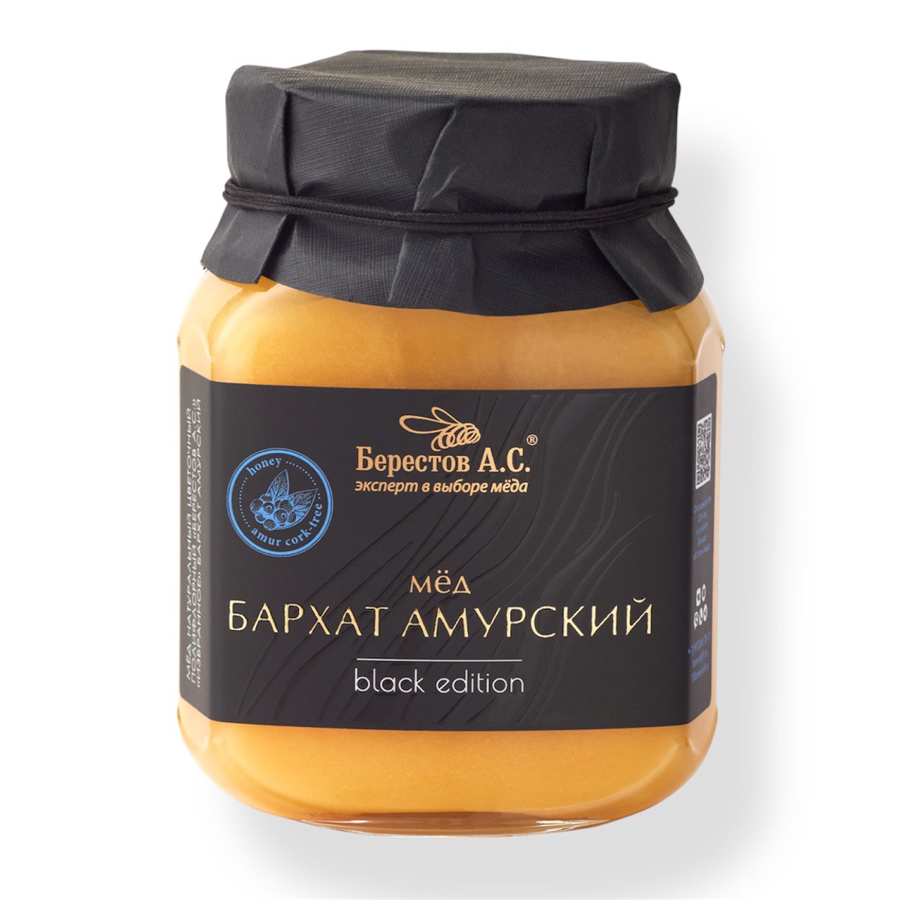 Мёд «Бархат Амурский» Black Edition Берестов А.С. 500g