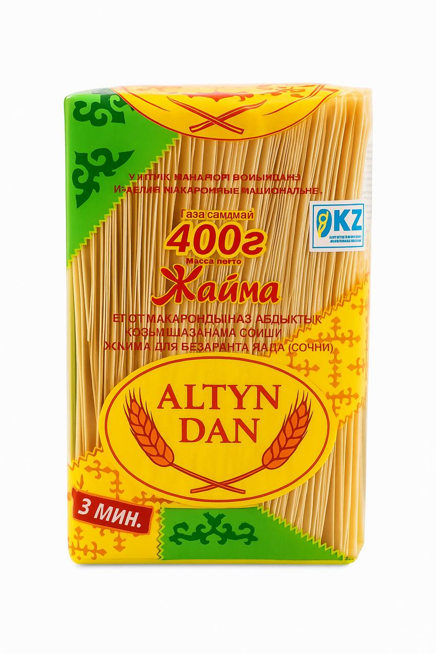 Яичная лапша Жайма тесто для бешбармака ALTYN DAN 400g
