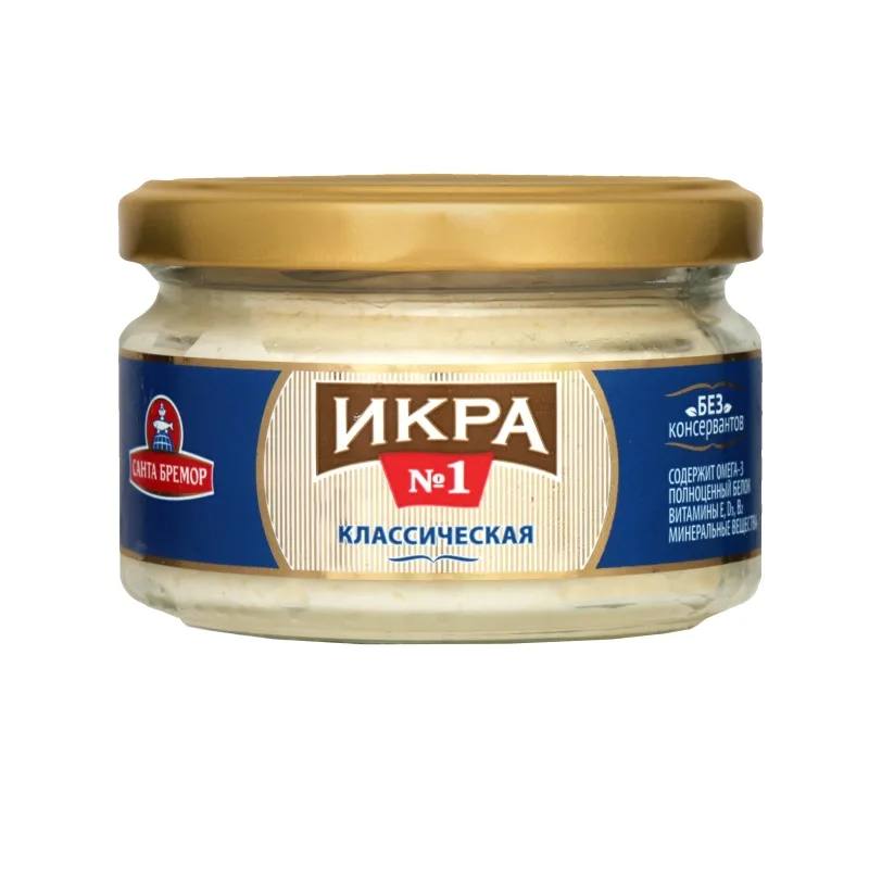 Икра рыбная деликатесная « N1 Классическая» Santa Bremor 180g