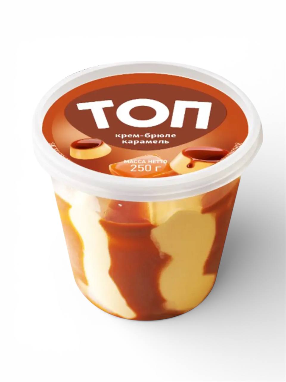 Мороженое крем-брюле с карамельным наполнителем Top 460ml