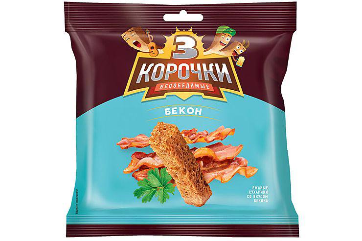 «Бекон» сухарики три корочки 100g