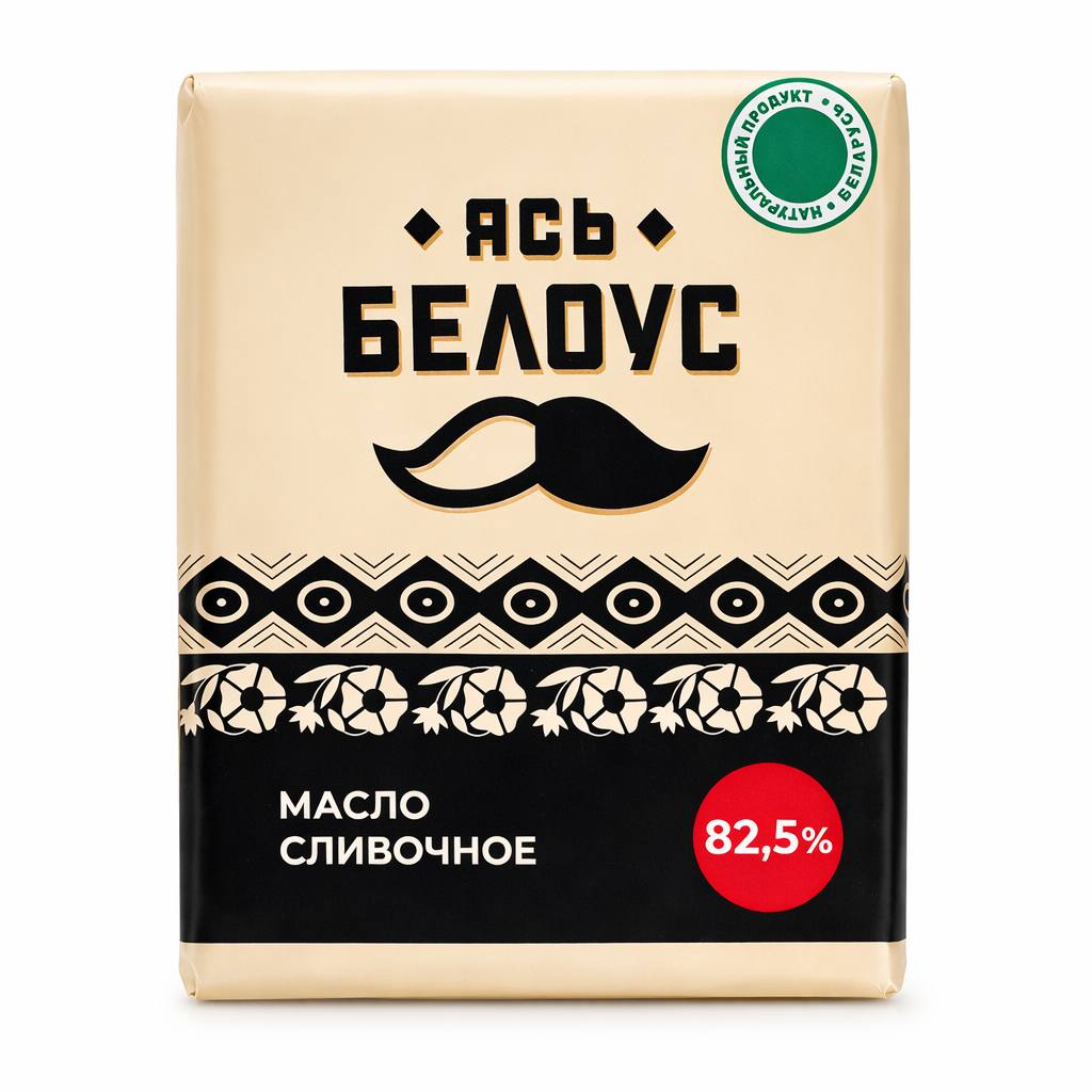 Масло сливочное несолёное 82,5% Ясь Белоус 180g