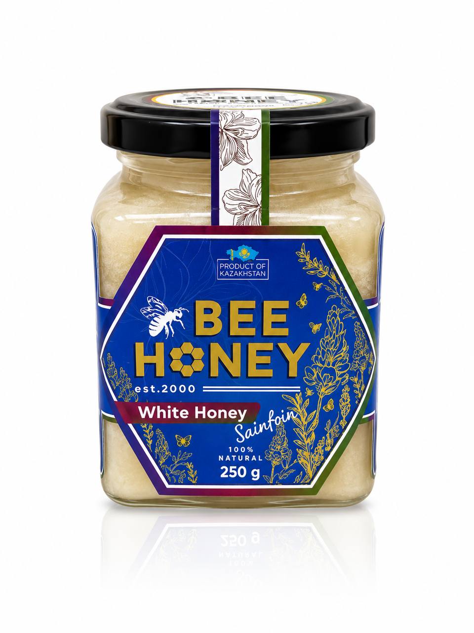 Мёд белый Bee Honey White Honey (Эспарцетовый) 250g
