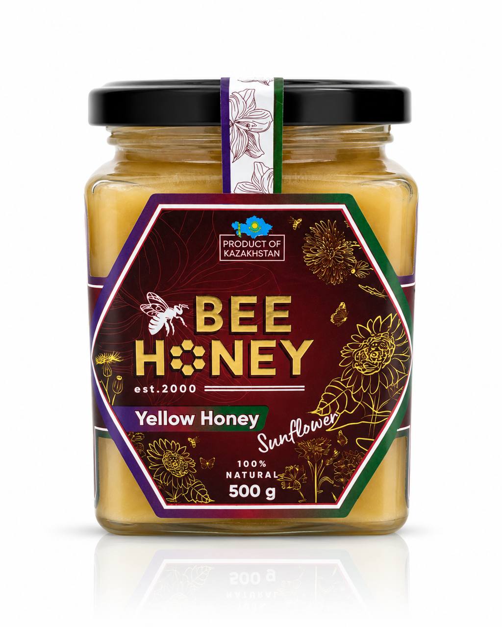 Мёд подсолнечный Bee Honey Yellow Honey 500g