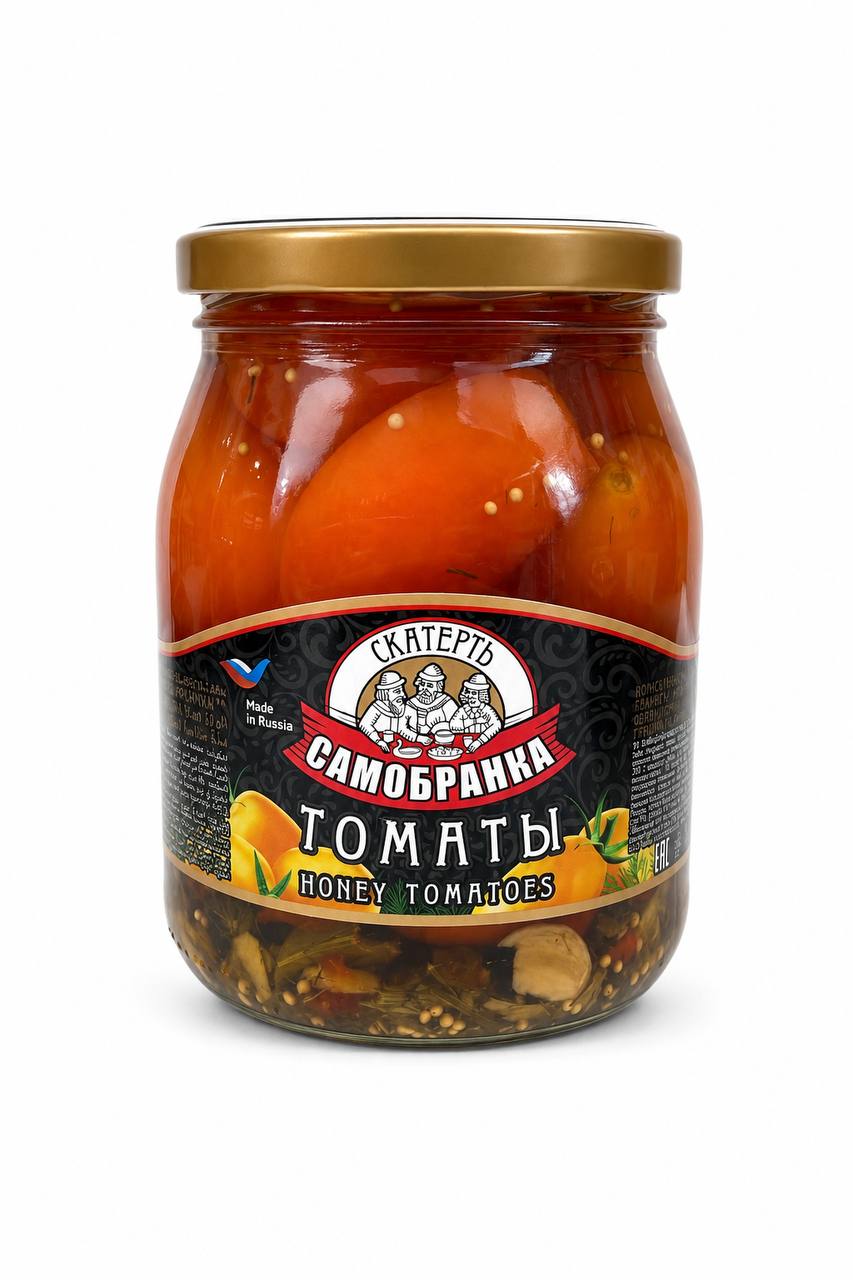 Томаты «Медовые» Скатерть-Самобранка маринованные, 680g