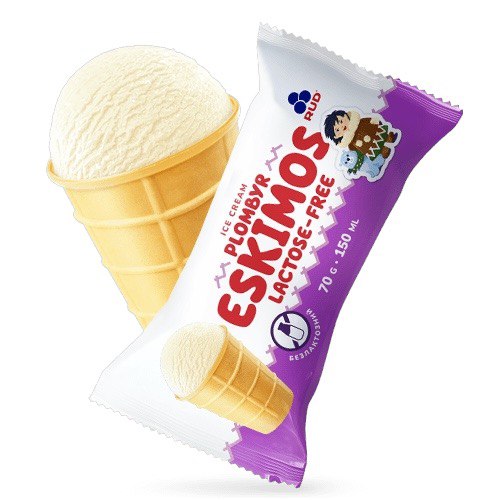 Мороженое пломбир Eskimos Безлактозное RUD 70g