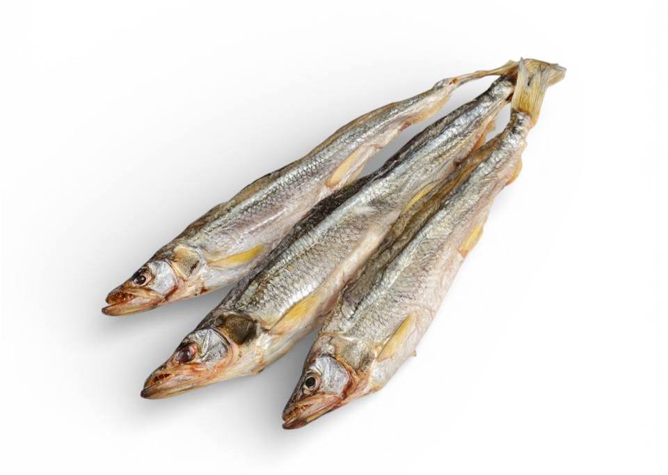 Корюшка вяленая сахалинская развесная 100g (3-5шт)