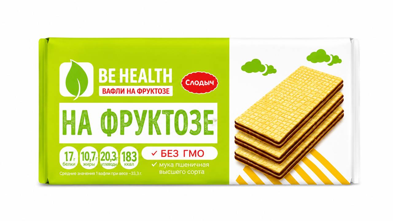 Вафли Be Health на фруктозе 100g