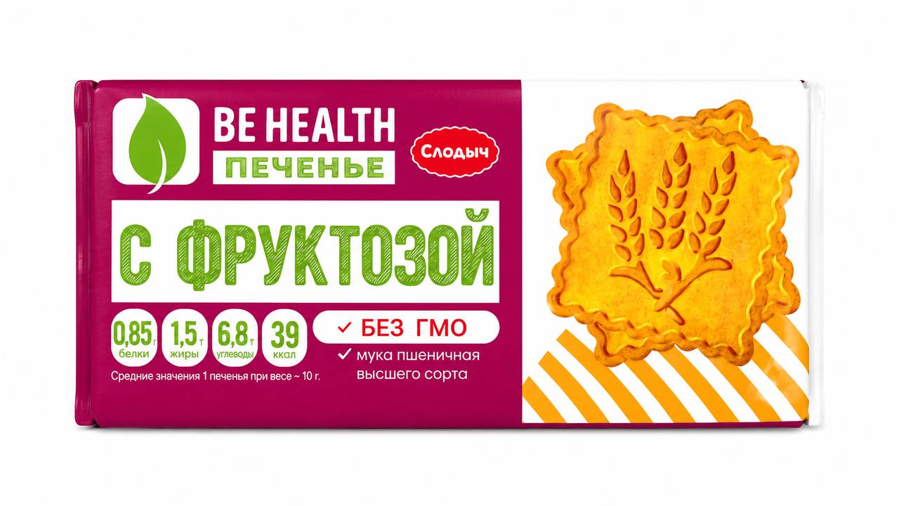 Печенье Be Health с фруктозой Слодыч 100g