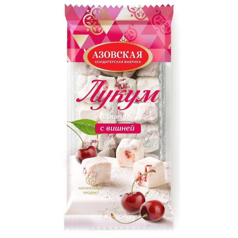 Лукум сбивной с вишней Азовская К/Ф 250g