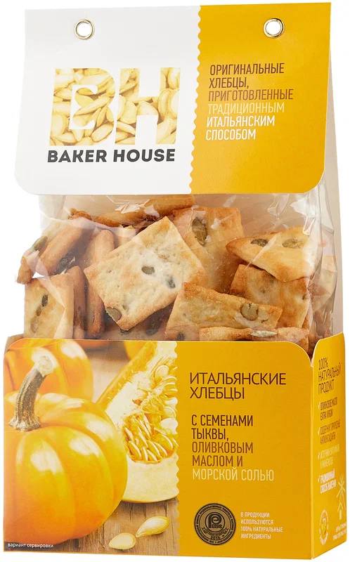 Хлебцы Итальянские с семенами тыквы Baker House 250g