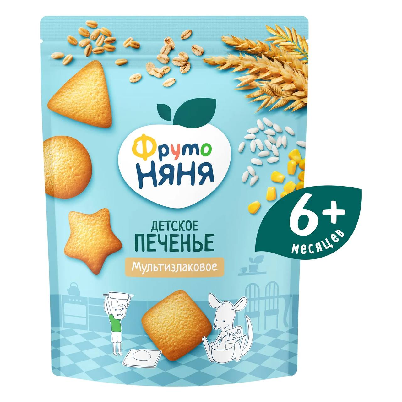 Печенье мультизлаковое Фрутоняня 120g