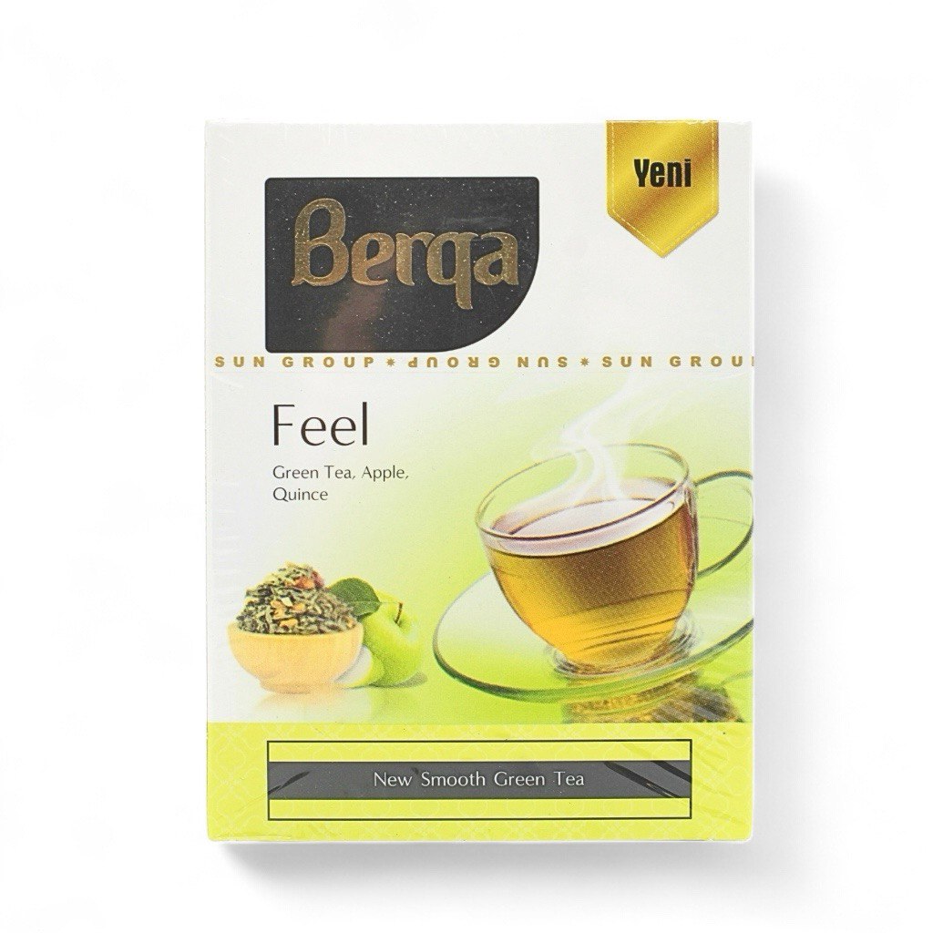 Чай зеленый яблоко айва Feel Berqa 100g