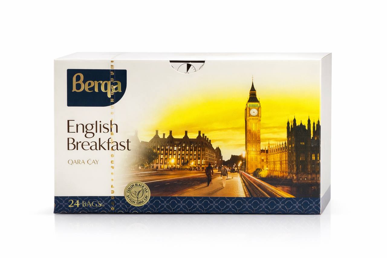Berqa English Breakfast, 24 пакетика