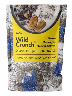 Голубая мачта , хрустящая гранола манго маракуя Wild Crunch 260g