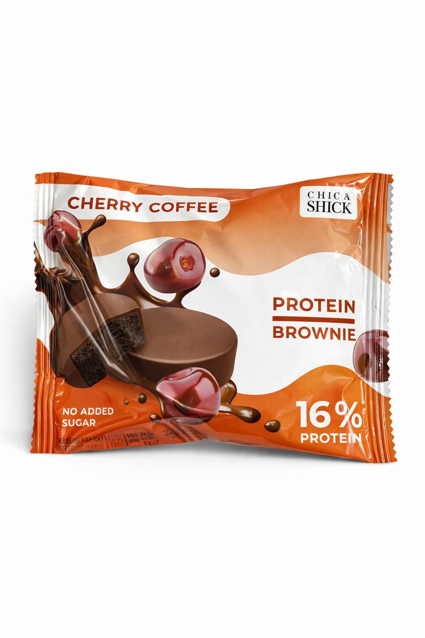 Протеиновый брауни вишня кофе Chic&shick  50g