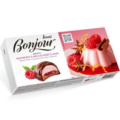 Десерт Bonjour суфле со вкусом глинтвейн с малиной 232g