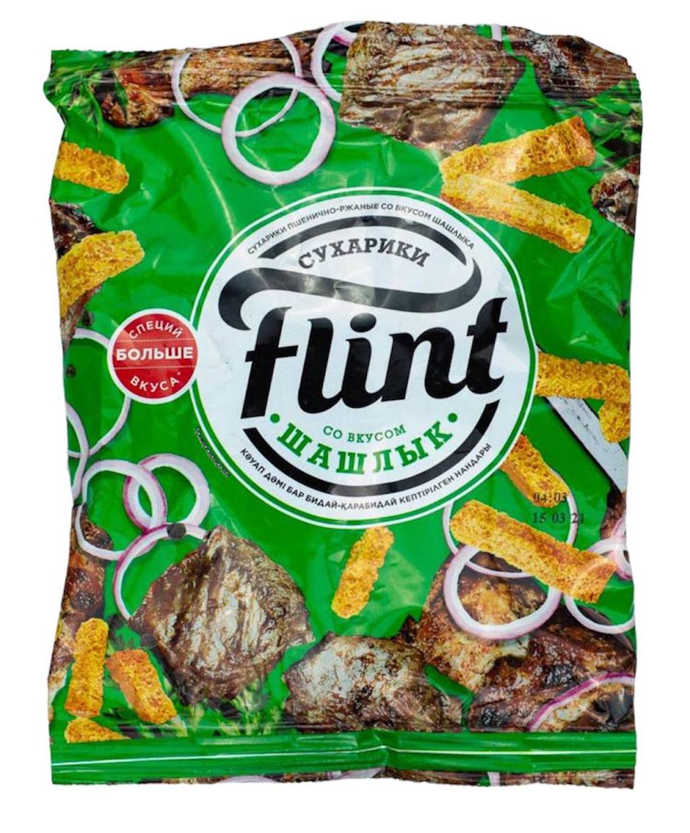 Сухарики ржано пшеничные со вкусом шашлыка Flint 60g