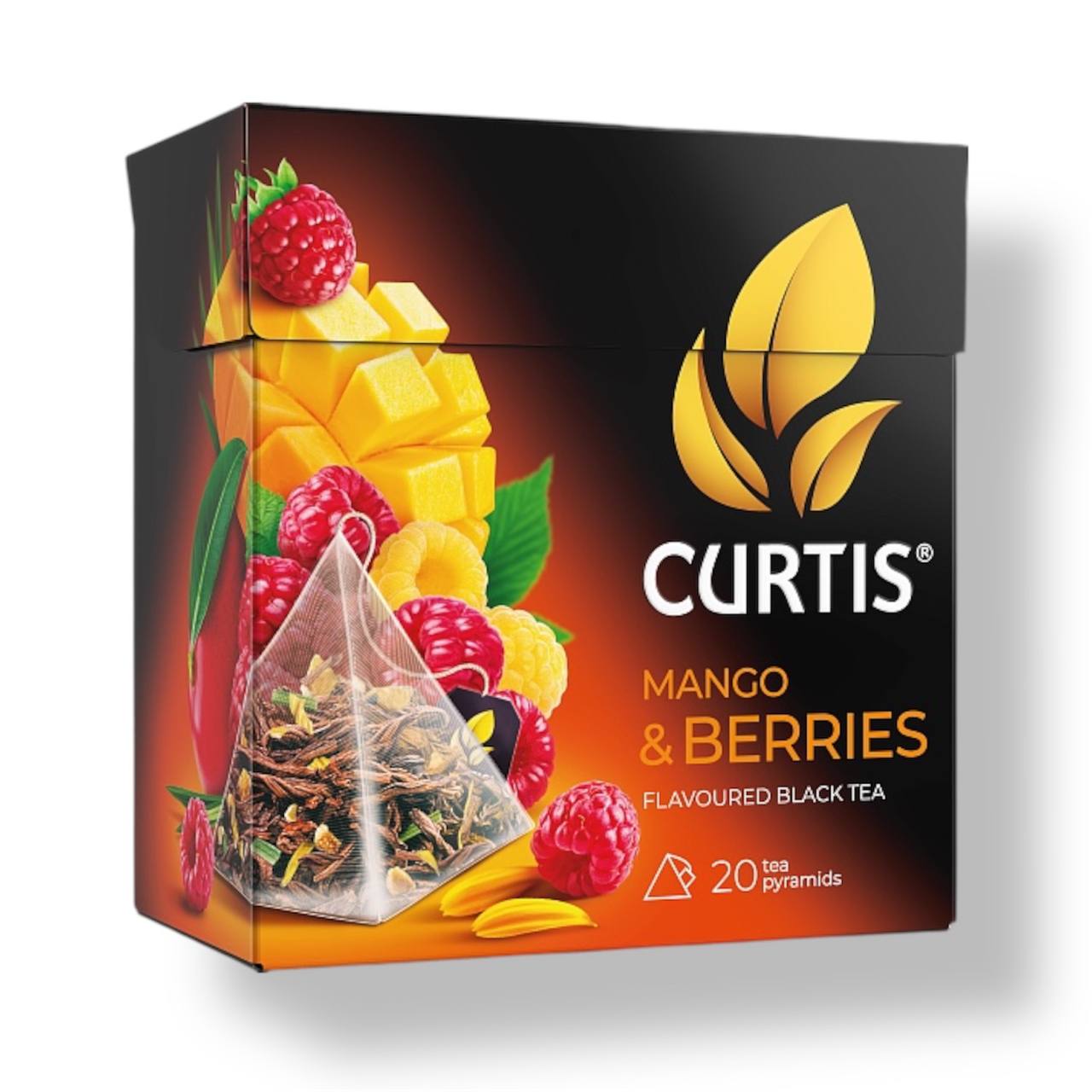 Чай чёрный Curtis Mango & Berries 20 пирамидок
