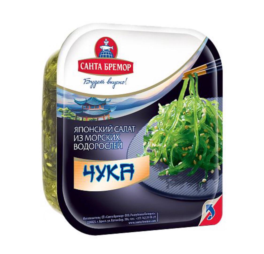 Салат японский из морских водорослей чука 150g Santa Bremor