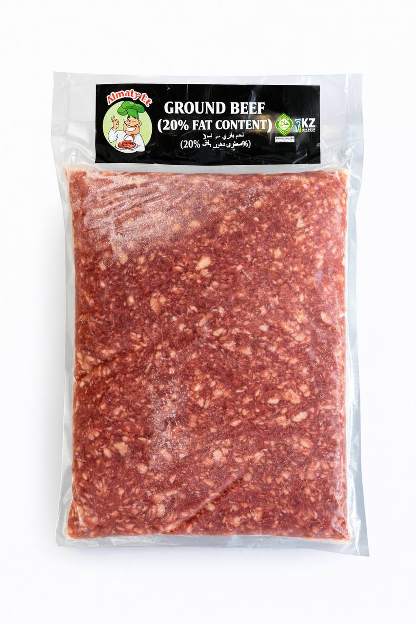 Говяжий фарш, 20% жирности AlmatyEt 500g