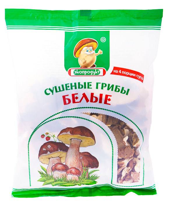 Грибы Белые сушеные Экопродукт 40g