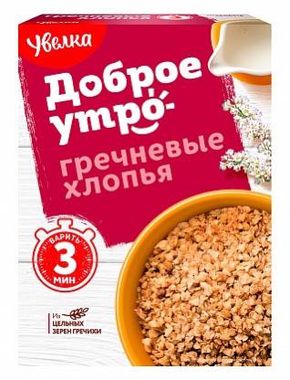 Гречневые хлопья 400g Увелка