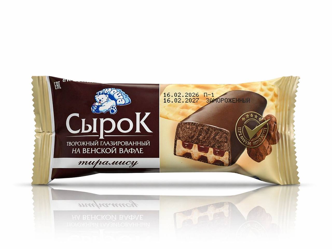 Сырок творожный глазированный на венской вафле «Трюфель» Тимоша 65g