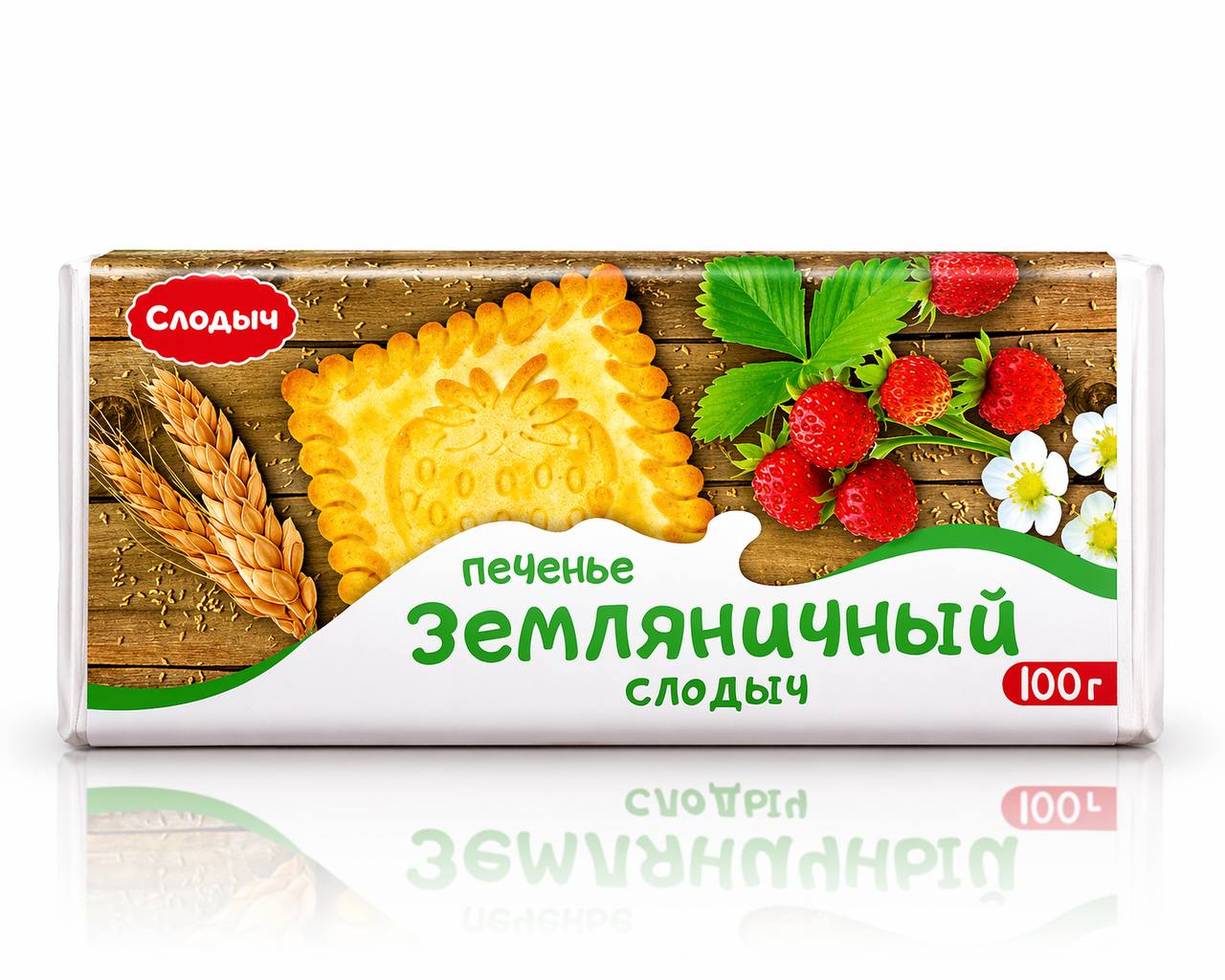 Печенье Земляничный Слодыч, 100g