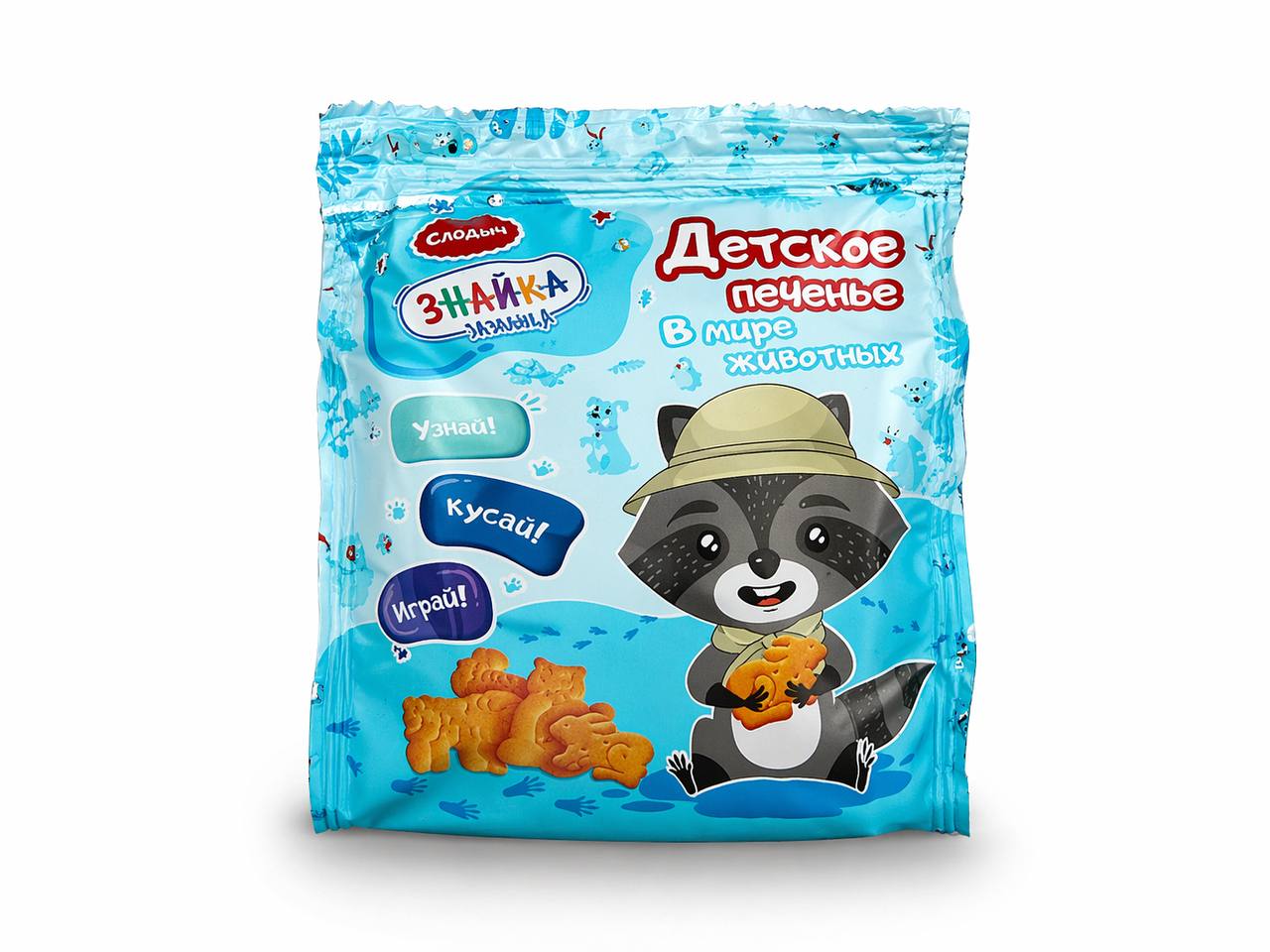 Детское печенье “Знайка” в мире животных Слодыч 120g