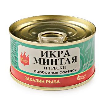 Икра минтая и трески 130g