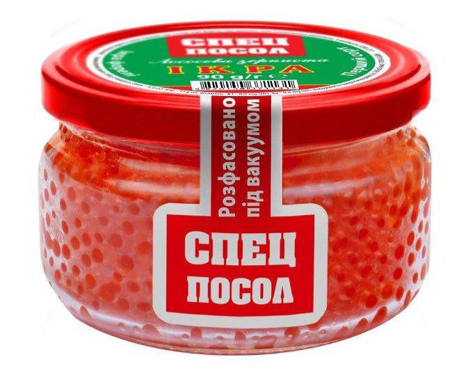 Икра лососевая зернистая спец посол 90g