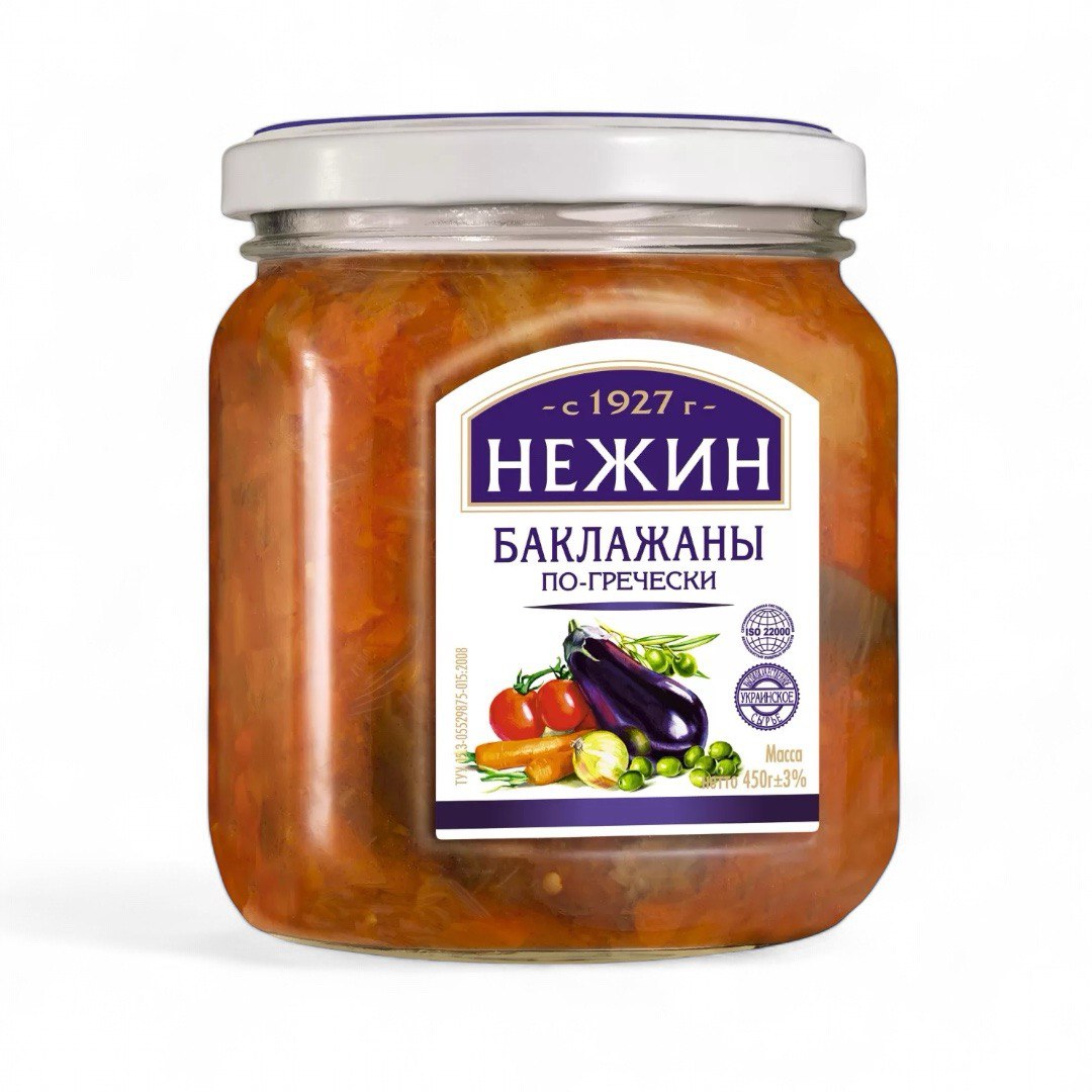 Баклажаны по гречески Нежин 450g