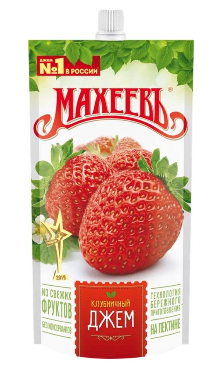 Джем клубничный Махеев 300g