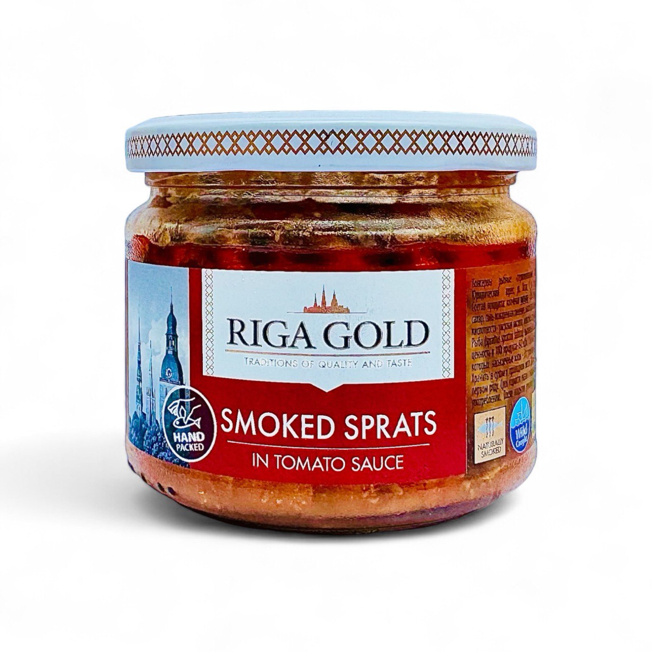 Шпроты копчёные в томатном соусе Riga Gold  250g