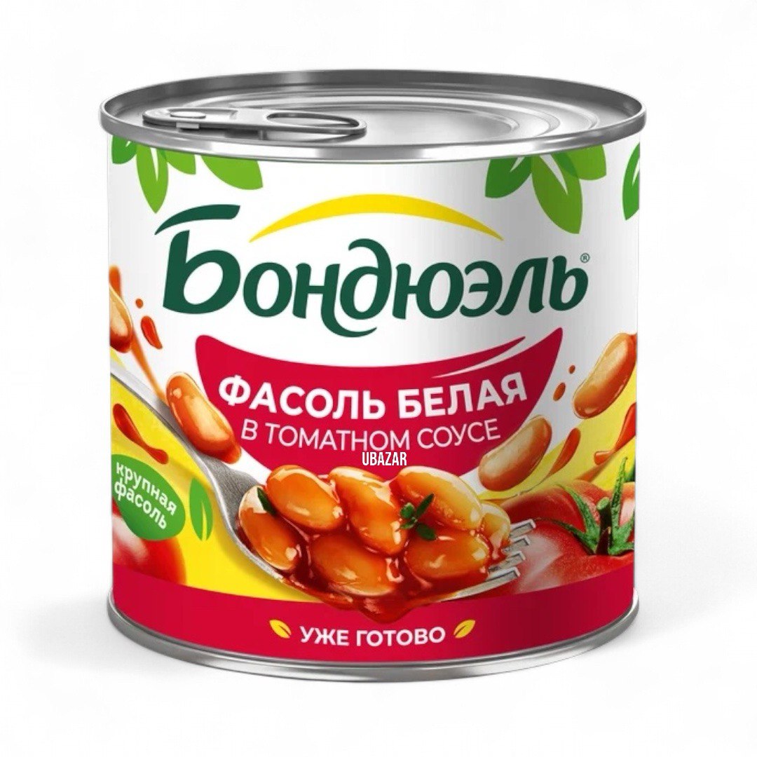 Фасоль белая в томатном соусе Bonduelle 400g