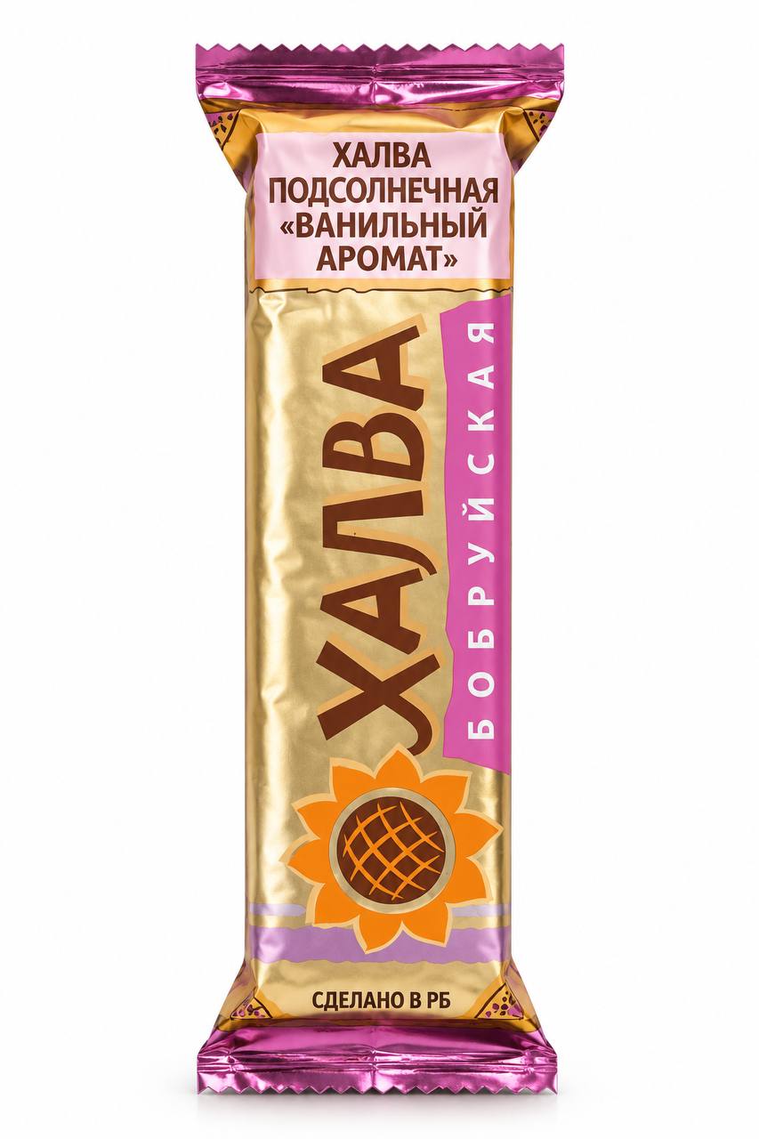 Халва подсолнечная «Бобруйская» с ванильным ароматом 60g