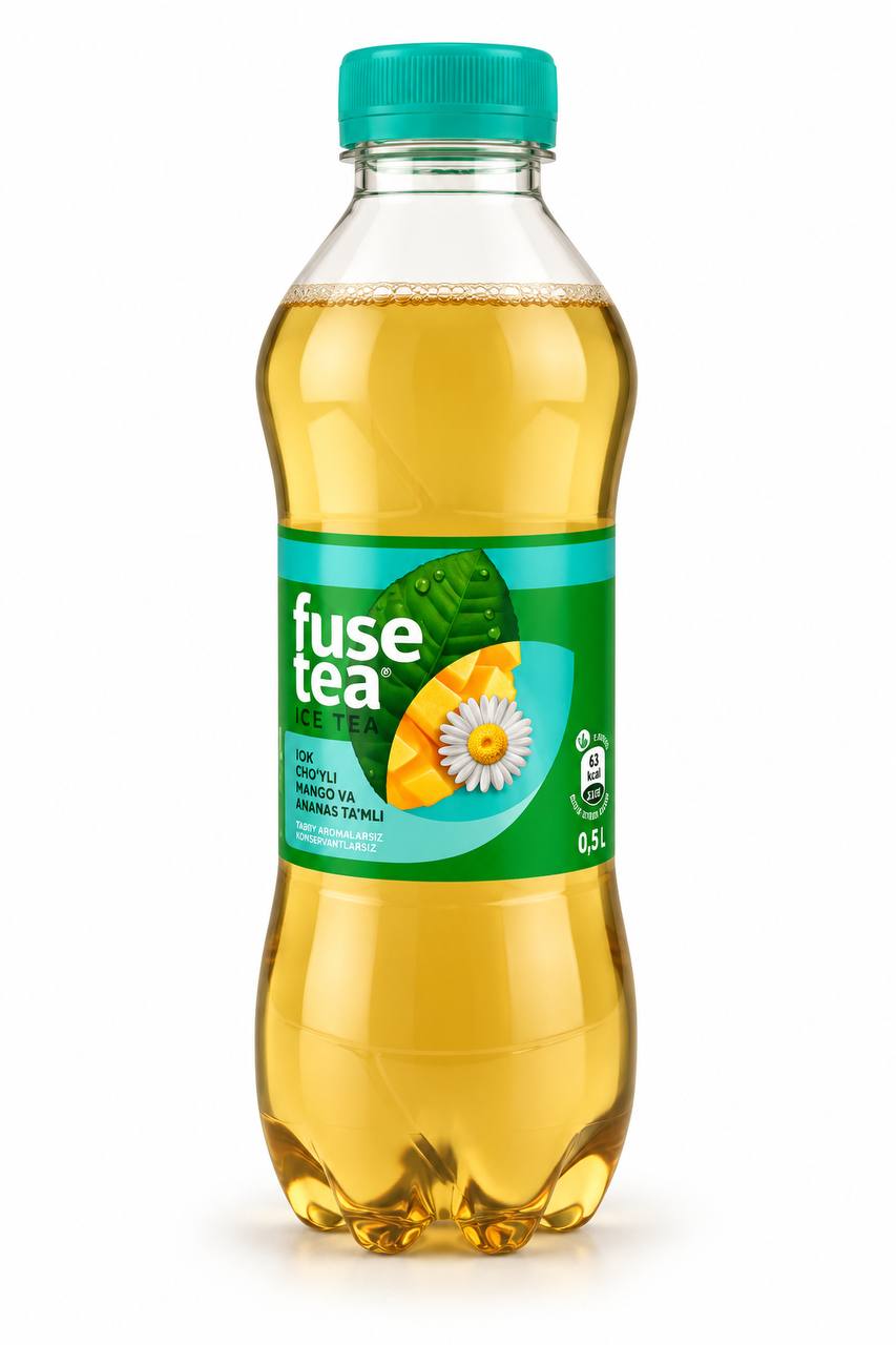 Холодный зелёный чай с манго и ромашкой, Fuse Tea 500ml