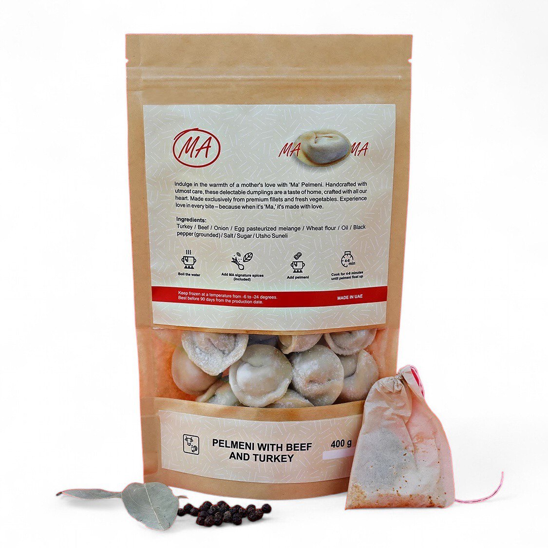 Пельмени с говядиной и индейкой 400g