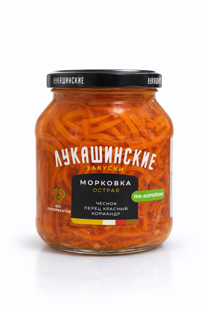 Морковка острая по-корейски ЛУКАШИНСКИЕ 340g