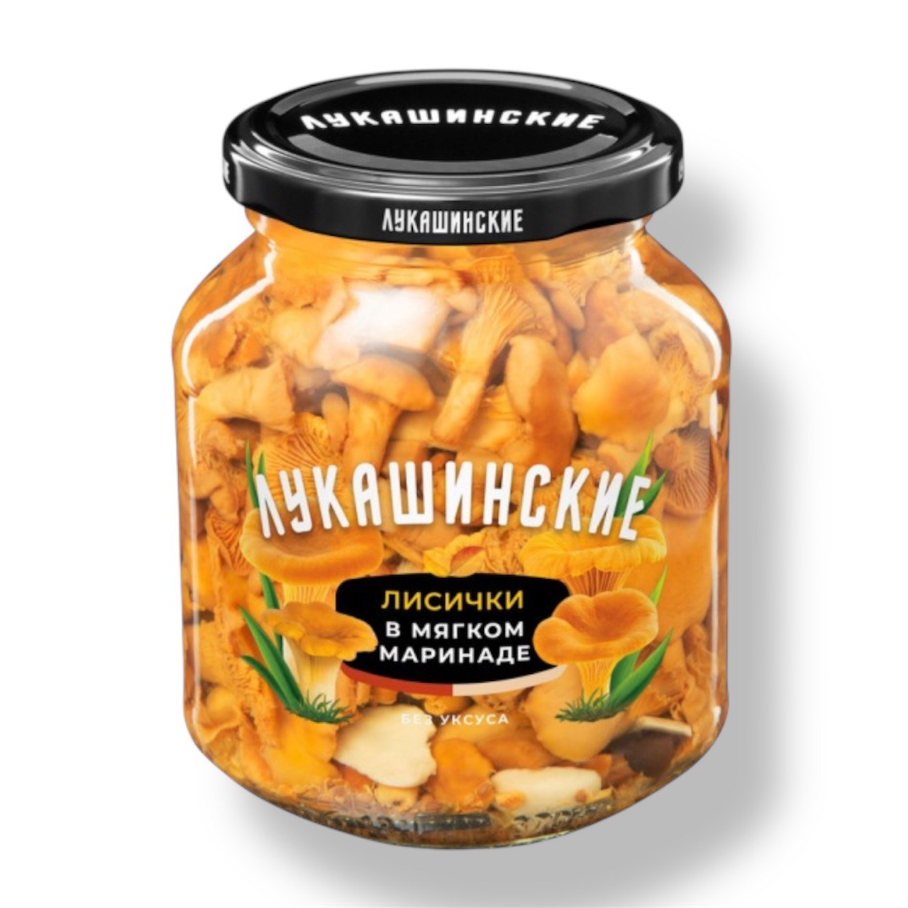 Лисички в мягком маринаде Лукашинские 340g