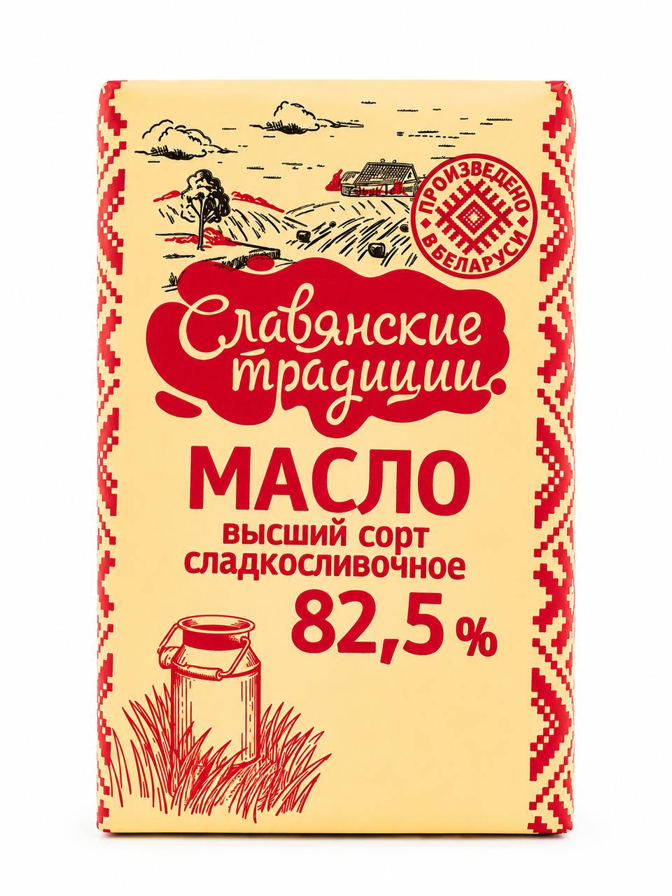 Масло сладкосливочное «Славянские традиции» 82,5%, 180g