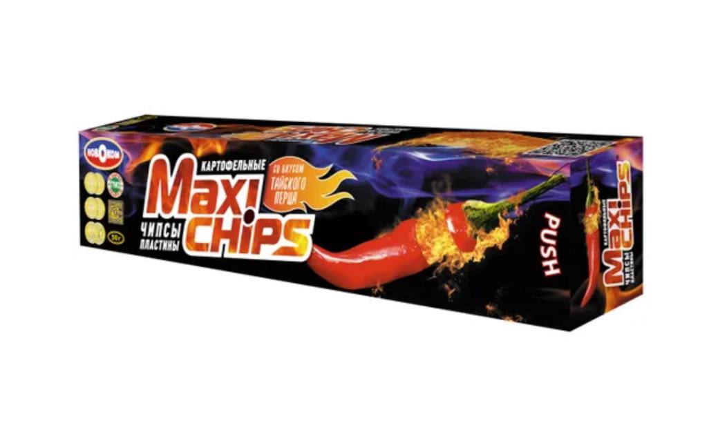 Чипсы картофельные Maxi chips тайский перец 50g