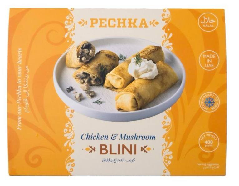 Блинчики с курицей и грибами Печка 400g
